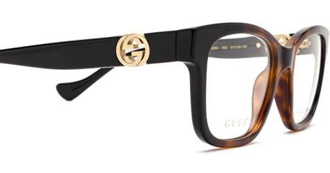 gucci black havana framed|Gucci havana eyeglass frames.